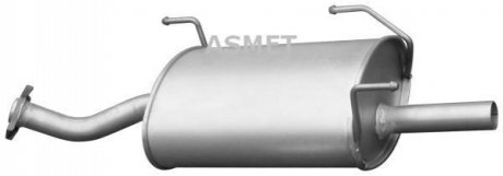 Глушник вихлопних газів кінцевий ASMET 14.046 (фото 1)