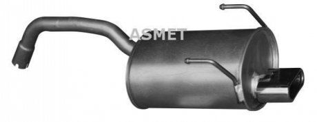Глушник вихлопних газів кінцевий ASMET 16.085
