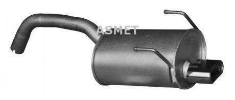 Глушник вихлопних газів кінцевий ASMET 16.088 (фото 1)