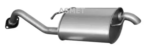 Глушник вихлопних газів кінцевий ASMET 20.021