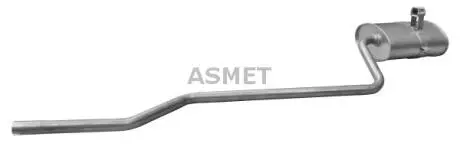 Глушник вихлопних газів кінцевий ASMET 20.031