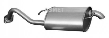 Глушитель выхлопных газов конечный ASMET 20.036 (фото 1)