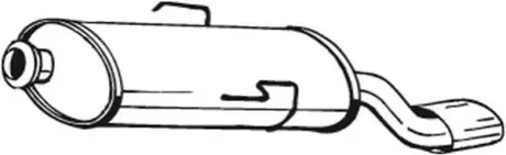 Глушник вихлопних газів кінцевий BOSAL 135-215