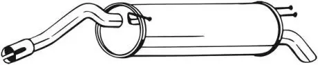 Глушник вихлопних газів кінцевий BOSAL 148-341