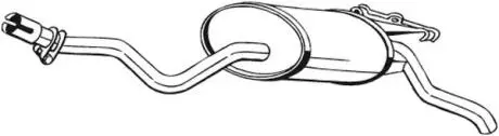 Глушитель выхлопных газов конечный BOSAL 175-345