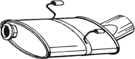 Глушник вихлопних газів кінцевий BOSAL 190-317