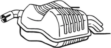 Глушник вихлопних газів кінцевий BOSAL 215-003