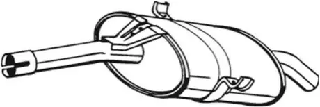 Глушник вихлопних газів кінцевий BOSAL 228-331