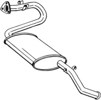 Глушник вихлопних газів кінцевий BOSAL 280-273
