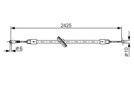 Шланг гальм. центр. VW Crafter 30-35 -12 BOSCH 1 987 482 031