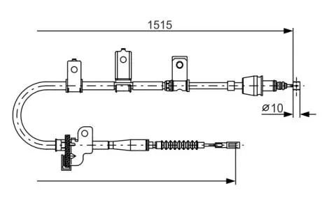 Трос, стояночная тормозная система BOSCH 1 987 482 097