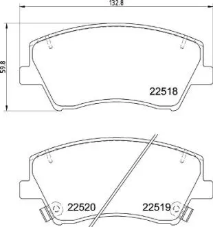 КОЛОДКИ HAMULC. KIA NIRO 16-PRZ?D BREMBO P30107