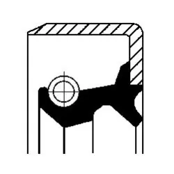 Ущільнююче кільце, маточина колеса CORTECO 19026748B