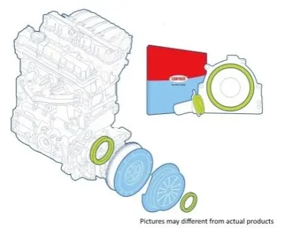 Комплект прокладок вала, сцепление CORTECO 19135716