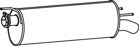 Глушник вихлопних газів кінцевий Dinex 62311