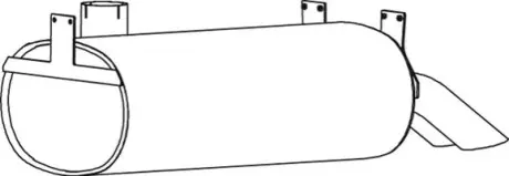 Глушник вихлопних газів кінцевий Dinex 69330