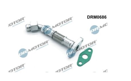 Трубка маслопроводу (чорний метал) DR MOTOR DRM0686