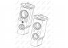 Клапан системи кондиціювання (розширювальний) VW T4 90-03/Opel Combo 01- NRF 38374 (фото 5)