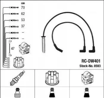 ПШЕВ.ВЫС.НАП.КПЛ. DAEWOO NGK RC-DW401