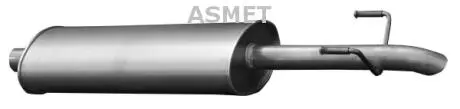Глушник вихлопних газів кінцевий ASMET 02.043