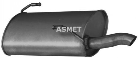 Глушитель выхлопных газов конечный ASMET 08.083 (фото 1)