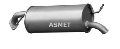 Глушник вихлопних газів кінцевий ASMET 15.016