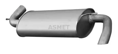 Глушник вихлопних газів кінцевий ASMET 30.014