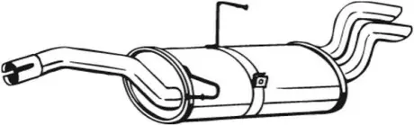 Глушник вихлопних газів кінцевий BOSAL 135-571