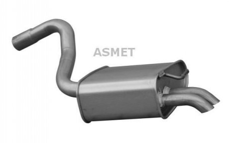 Глушник вихлопних газів кінцевий ASMET 07.185