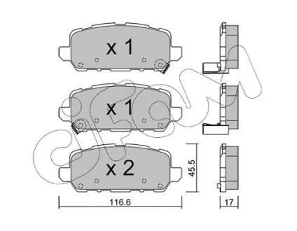 КЛОКИ ХАМУЛК. HONDA HR-V 15-ТИ? CIFAM 822-1084-0