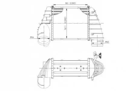 Охладитель наддувочного воздуха NRF 309040