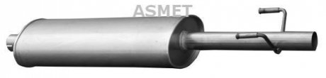 Середній глушник вихлопних газів ASMET 02.044 (фото 1)