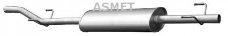 Середній глушник вихлопних газів ASMET 02.046 (фото 1)