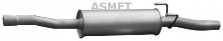 Средний глушитель выхлопных газов ASMET 02.055 (фото 1)