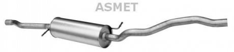 Средний глушитель выхлопных газов ASMET 03.098 (фото 1)