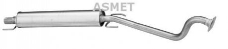 Средний глушитель выхлопных газов ASMET 05.158 (фото 1)