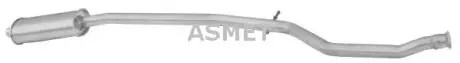 Середній глушник вихлопних газів ASMET 08.060