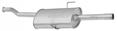 Средний глушитель выхлопных газов ASMET 10.053 (фото 1)