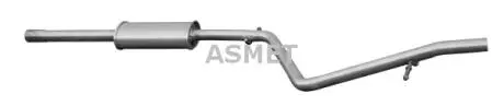 Середній глушник вихлопних газів ASMET 10.105