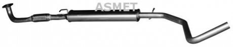Середній глушник вихлопних газів ASMET 16.064 (фото 1)