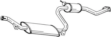 Середній глушник вихлопних газів BOSAL 282-409