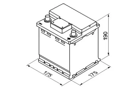 Стартерная аккумуляторная батарея BOSCH 0 092 S40 000 (фото 1)