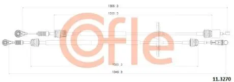 Трос, ступенчатая коробка передач COFLE 11.3270