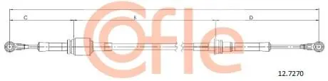 Трос, ступінчаста коробка передач COFLE 12.7270 (фото 1)