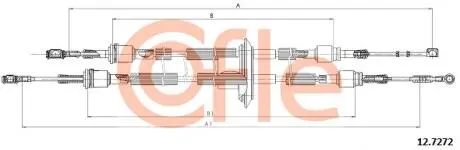 Трос, ступенчатая коробка передач COFLE 12.7272