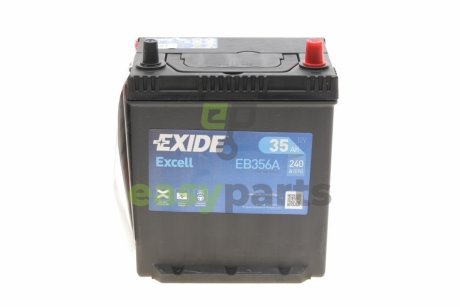Акумуляторная батарея 35Ah/240A (187x127x220/+R/B1) Excell EXIDE EB356A