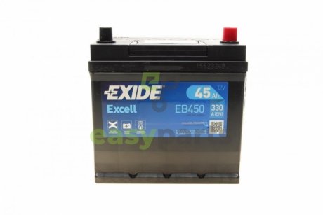 Акумуляторная батарея 45Ah/330A (220x135x225/+R/B1) Excell Азія EXIDE EB450 (фото 1)