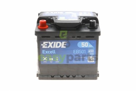 Акумуляторна батарея 50Ah/450A (207x175x190/+L/B13) Excell EXIDE EB501