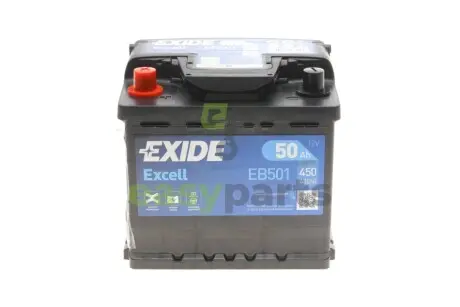 Акумуляторна батарея 50Ah/450A (207x175x190/+L/B13) Excell EXIDE EB501