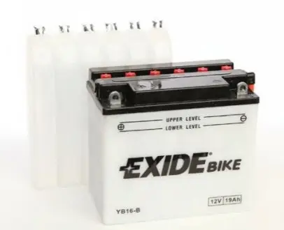 Фото стартерна акумуляторна батарея EXIDE YB16-B Стартерна акумуляторна батарея EXIDE YB16-B